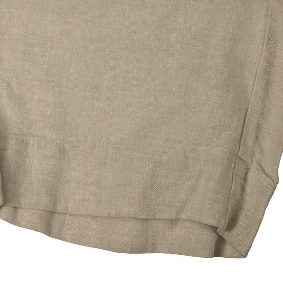 Kim by Kim Rogers Oatmeal Capri Pants Womens Size 12 100% Linen Pockets - Picture 6 of 10